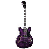Grote Semi-Hollow Body Electric Guitar Thinline Arched-top Coils Splitting With Gigbag GYS-35