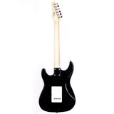 Grote Electric Guitar ST Style Full-Size Pawlonia Solid Body Canadian Maple Neck Chrome Hardware with Gigbag Picks (3TS)
