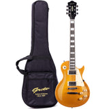 GROTE Guitar LP Style Metallic Paints Solid Body Electric Guitar with Gigbag Picks(Red/Yellow/Green/Blue))