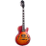 Grote LPF-002 Semi-Hollow Body Electric Guitar Matte Finished with Gigbag