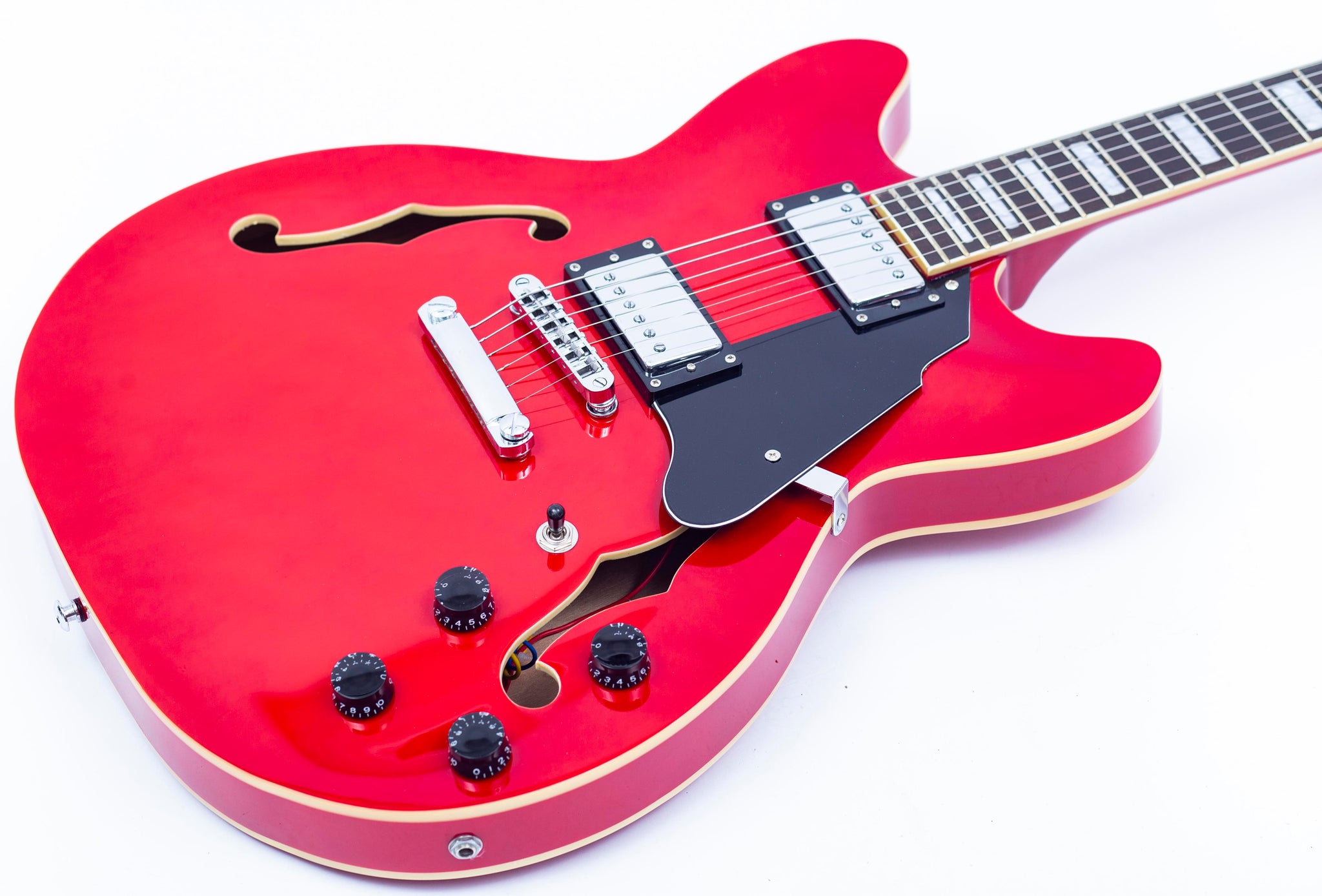 GROTE SEMI HOLLOW BODY ELECTRIC GUITAR CHERRY RED GRWB TR35 Grote Guitar