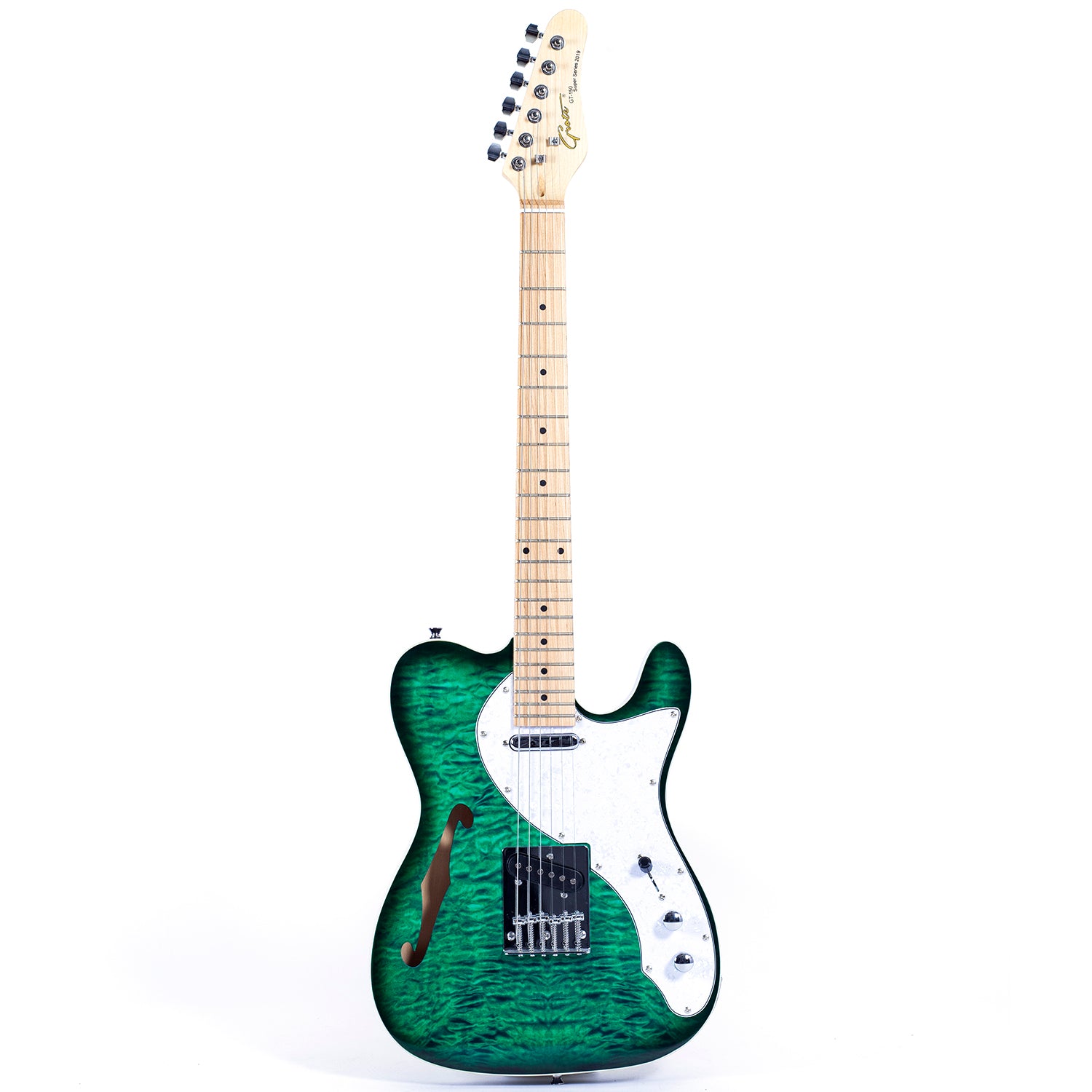 Grote Electric Guitar Semi-Hollow Body Single F-Hole Tele