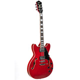 GROTE SEMI-HOLLOW BODY ELECTRIC GUITAR CHERRY RED  GRWB-TR35