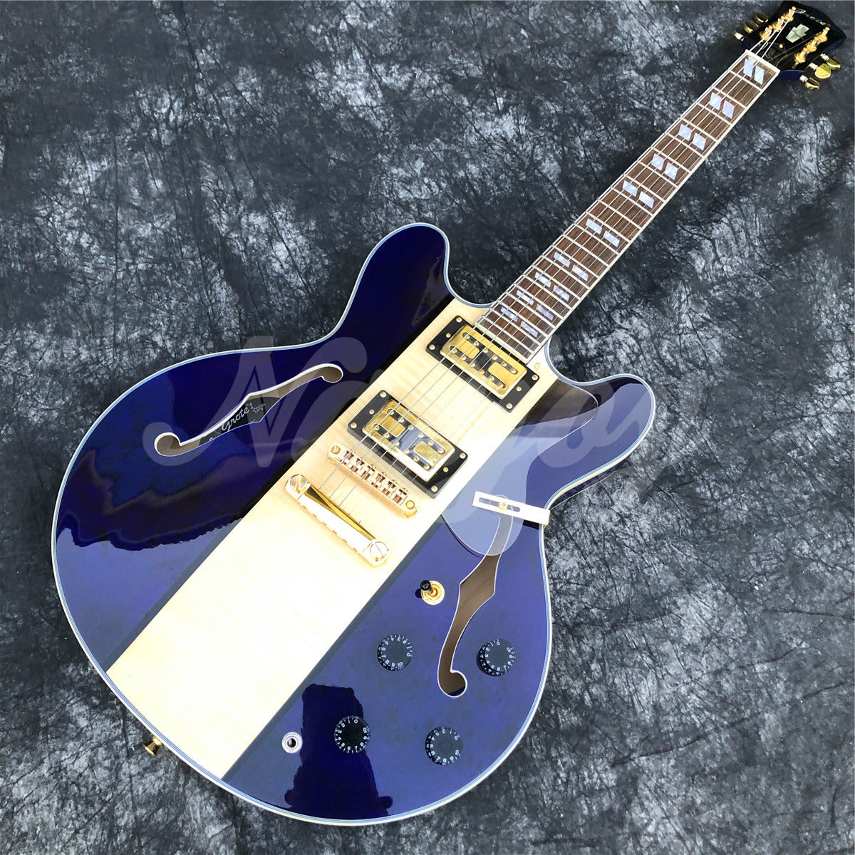 ギター GROTE 335 style jazz Electric Guitar wit GROTE 335 style Jazz Electric Guitar with Bigsby Semi-Hollow