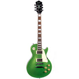 GROTE Guitar LP Style Metallic Paints Solid Body Electric Guitar with Gigbag Picks(Red/Yellow/Green/Blue))