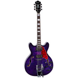 GROTE 335 style Jazz Electric Guitar with Bigsby Semi-Hollow Body