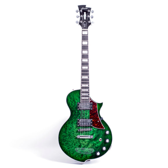 GROTE Green LP Style Solid Body Electric Guitar LP-O2