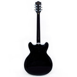 GROTE 335 style Semi-Hollow Body Jazz Electric Guitar with Gigbag (DH-BK)