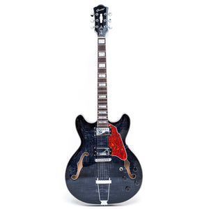 GROTE 335 style Semi-Hollow Body Jazz Electric Guitar GRDB-HWBK