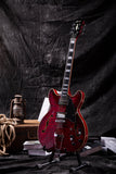 Grote Semi-Hollow Body Electric Guitar Thinline Arched-top Coils Splitting With Gigbag GYS-35