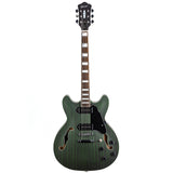 GROTE Electric Guitar Semi-Hollow Body Guitar matte finished P90 Pickups (Green)