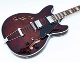 GROTE 335 style Semi-Hollow Body Jazz Electric Guitar GRDB-HWBR