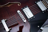 GROTE 335 style Semi-Hollow Body Jazz Electric Guitar GRDB-HWBR